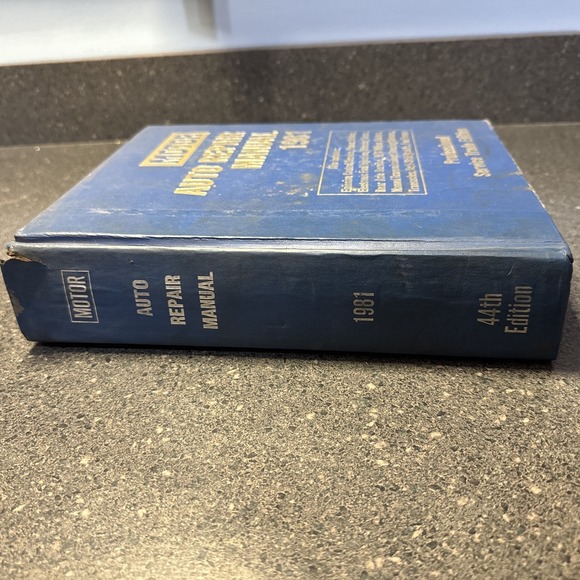 Motor Auto Repair Manual 1981 Motor - Picture 3 of 6